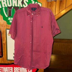 Ralph Lauren Men's Coral Blake Short Sleeve Y2K L Shirt